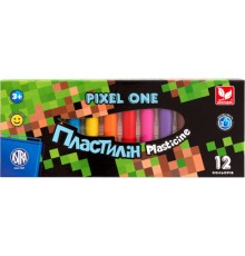 Пластилін Школярик Pixel One Восковий Круглий 12 кольорів 150 г (303221005-UA)