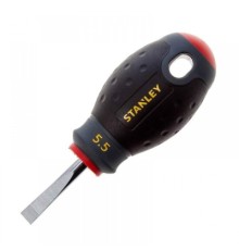 Викрутка Stanley FatMax Stubby, SL5,5 х 30мм, укорочена з паралельним джалом під прямий шліц. (0-65-400)