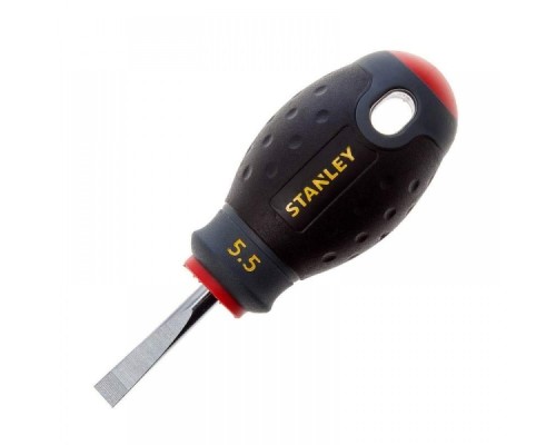 Викрутка Stanley FatMax Stubby, SL5,5 х 30мм, укорочена з паралельним джалом під прямий шліц. (0-65-400)
