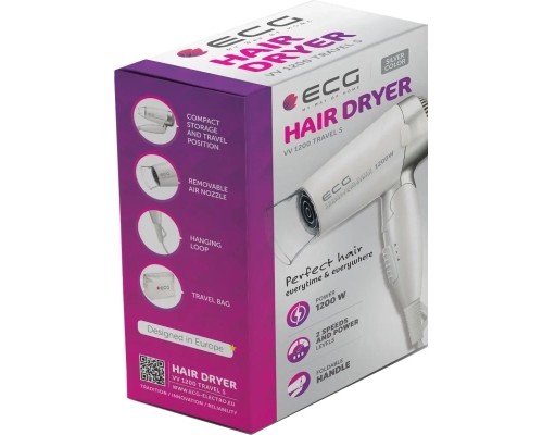 Фен ECG VV 1200 travel S