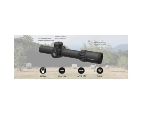 Оптичний приціл Vector Optics Continental 1-10x28 (34mm) illum. ED FFP VET-CTR (SCFF-47)