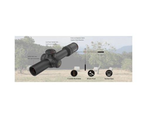 Оптичний приціл Vector Optics Continental 1-10x28 (34mm) illum. ED FFP VET-CTR (SCFF-47)