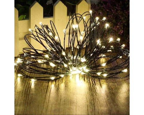 Гірлянда ColorWay Роса LED 50 5 м 8 функцій теплий колір USB (CW-G-50L5NU)