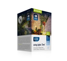 Гірлянда ColorWay Роса LED 50 5 м 8 функцій теплий колір USB (CW-G-50L5NU)