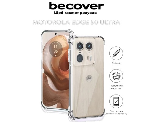 Чохол до мобільного телефона BeCover Anti-Shock Motorola Edge 50 Ultra Clear (712308)
