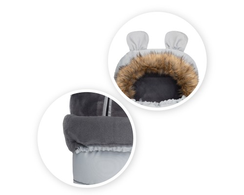 Зимовий конверт MoMi Sleeping bag gray (AKCE00034)