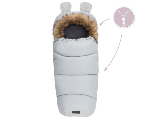 Зимовий конверт MoMi Sleeping bag gray (AKCE00034)