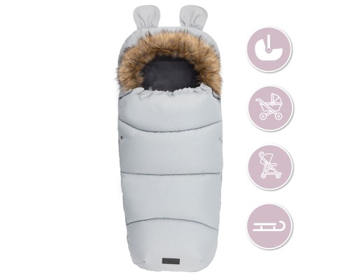 Зимовий конверт MoMi Sleeping bag gray (AKCE00034)