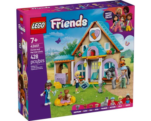 Конструктор LEGO Friends Ветеринарна клініка для коней і домашніх улюбленців (42651)