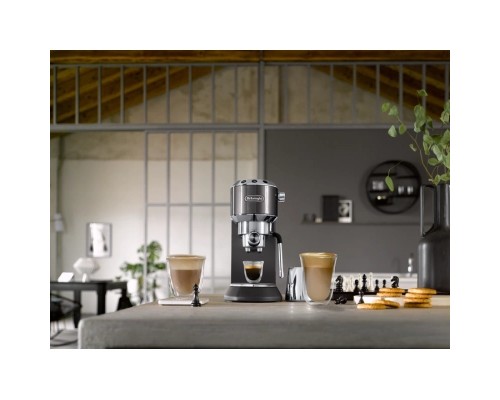 Ріжкова кавоварка еспресо DeLonghi EC 885 GY (Dedica Arte)