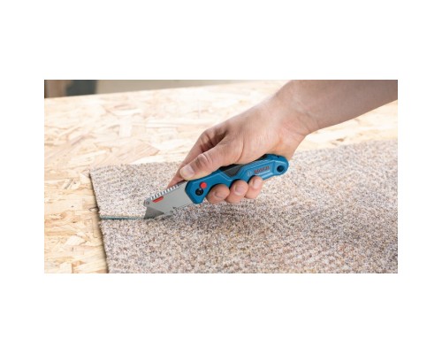 Ніж монтажний Bosch трапецієподібний складаний, корпус пластик, 215мм (1.600.A01.6BL)