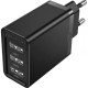 Зарядний пристрій Vention 3xUSB A 12W Black (FEAB0-EU)