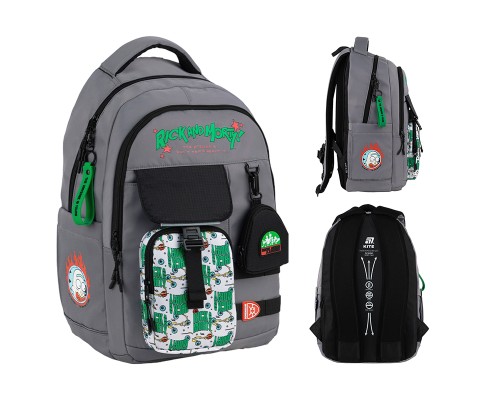 Рюкзак шкільний Kite Education teens 2597L Rick & Morty (RM25-2597L)