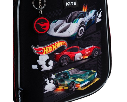 Шкільний набір Kite 555 Hot Wheels (рюкзак + пенал + сумка для взуття) (SET_HW25-555S)