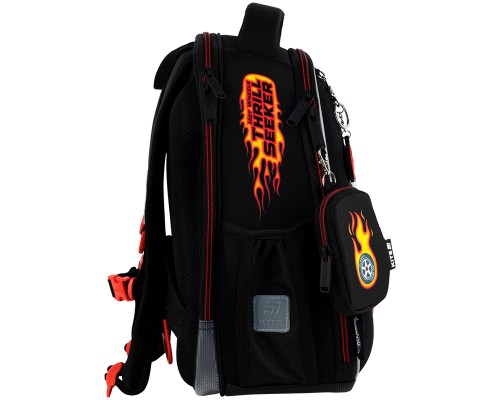 Шкільний набір Kite 555 Hot Wheels (рюкзак + пенал + сумка для взуття) (SET_HW25-555S)
