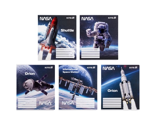 Зошит Kite NASA, 18 аркушів, клітинка (NS25-236)