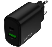 Зарядний пристрій Canyon OnCharge 250 25W 1xPD 1xQC EU Black (CNE-CHA250-31)