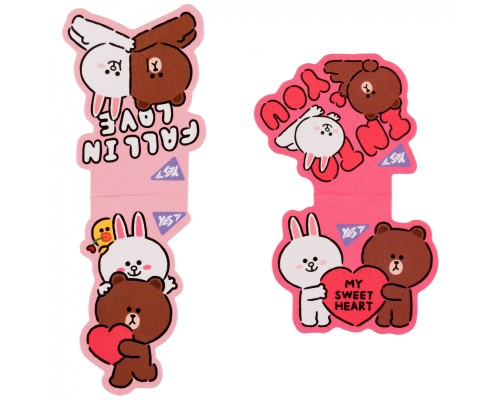 Закладки для книг Yes магнітні Line Friends Sweet heart, 2шт (708107)