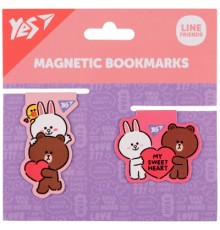 Закладки для книг Yes магнітні Line Friends Sweet heart, 2шт (708107)