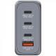 Зарядний пристрій Verbatim GaN 100 W 4 ports (2xUSB-C-100 W,USB-C 65 W /USB-A -3.0) (32202)