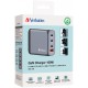 Зарядний пристрій Verbatim GaN 100 W 4 ports (2xUSB-C-100 W,USB-C 65 W /USB-A -3.0) (32202)