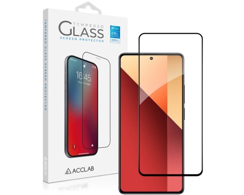 Скло захисне ACCLAB Full Glue Xiaomi Redmi Note 13 Pro 4G Black (1283126583780)