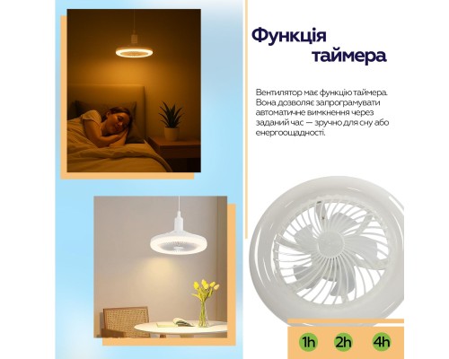 Вентилятор XoKo LED Fan Light 001 (XK-FL-001)