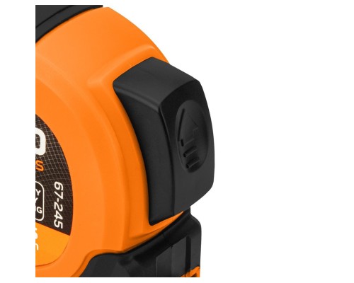 Рулетка Neo Tools Super Black, 10мx25мм, з фіксатором змотування, магніт (67-245)