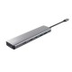Концентратор Trust USB-C 7-in1 2xUSB-А 3.2/2xUSB-С/2xHDMI/DP aluminiu 0.16m grey (25661_TRUST)