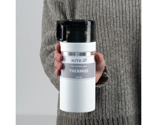Термос Kite 473 мл білий (K25-320-1)