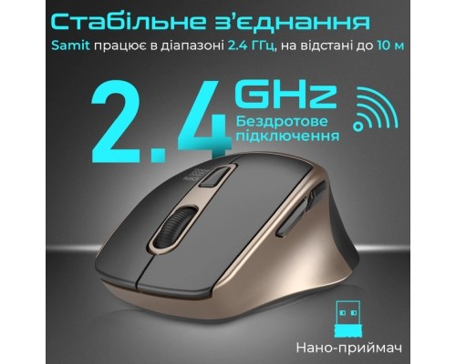 Мишка Promate Samit Wireless Gold (samit.gold)
