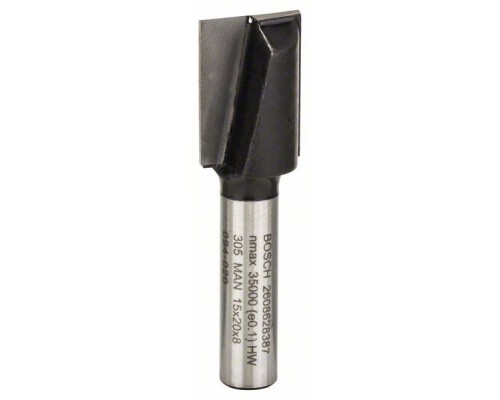 Фреза Bosch Professional пазова з двома лезами, Std, S8, D15, L20 (2.608.628.387)