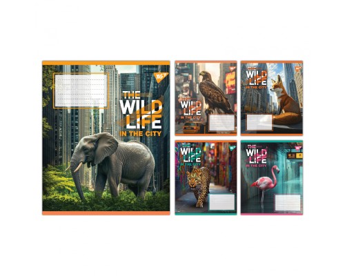 Зошит Yes The wild in the city А5 96 аркушів лінія (767773)