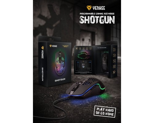 Мишка YENKEE YMS 3030BK Shotgun USB Black (45015501)