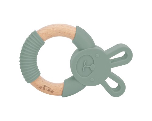 Прорізувач FreeON силіконовий зайчик, зелений (49508)