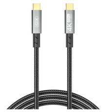 Дата кабель USB-C to USB-C 1.0m 100W PD black XO (GB020-CC.tranish)