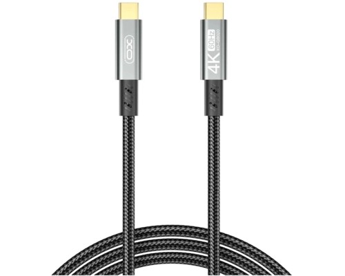 Дата кабель USB-C to USB-C 1.0m 100W PD black XO (GB020-CC.tranish)