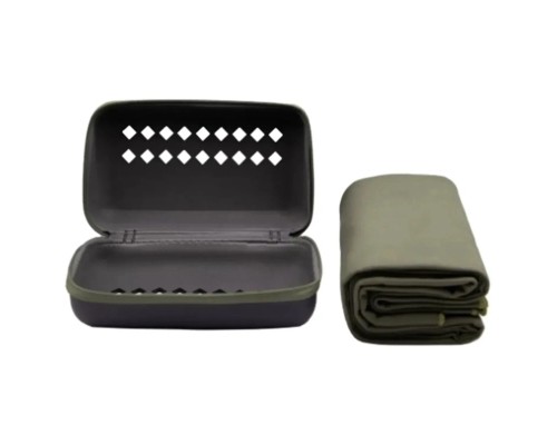 Туристичний рушник Tribe з мікрофібри в чохлі Pocket Towel 40х80 S Army-green (T-LC-0001-S-army-green)