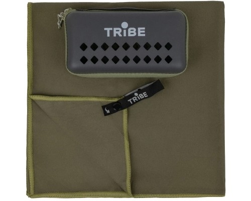 Туристичний рушник Tribe з мікрофібри в чохлі Pocket Towel 40х80 S Army-green (T-LC-0001-S-army-green)