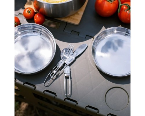 Набір туристичного посуду Tribe Compact Set сталевий (T-FC-0021-metal)