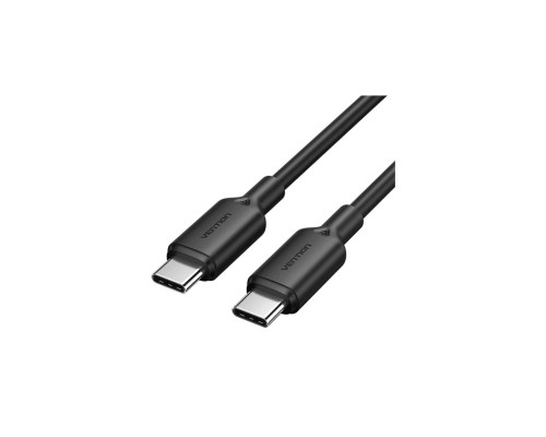 Дата кабель USB 2.0 Type-C Male to Type-C Male 5A Cable 2M Black Aluminum Alloy Type VENTION (TRIBH)