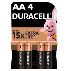 Батарейка Duracell AA лужні 4 шт. в упаковці (5000394052536 / 81551270)