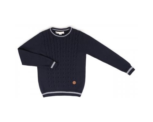 Кофта дитяча Na в'язана косами (AFB1033-0-134B-blue)