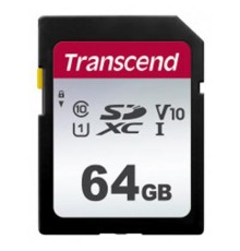 Карта пам'яті Transcend 64GB SDXC class 10 UHS-I U3 V10 (TS64GSDC300S)