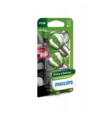 Автолампа Philips P21W LongLife EcoVision, 2шт/бл. (12498LLECOB2)