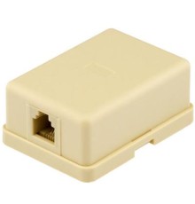 Телефонна розетка RJ12x1 UTP, 6P4C Ritar (06298)