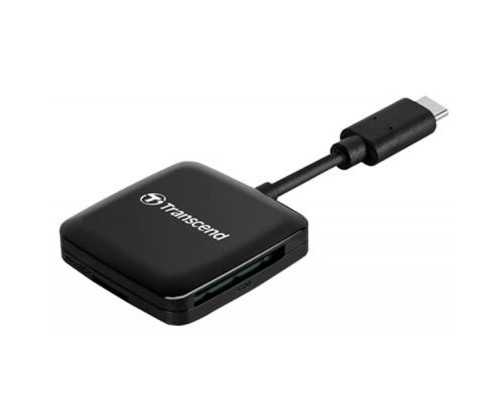 Зчитувач флеш-карт Transcend USB 3.2 Gen 1 Type-C SD/microSD Black (TS-RDC3)