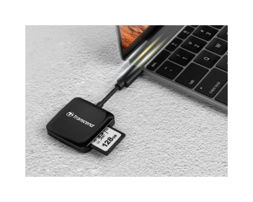Зчитувач флеш-карт Transcend USB 3.2 Gen 1 Type-C SD/microSD Black (TS-RDC3)