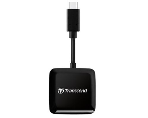 Зчитувач флеш-карт Transcend USB 3.2 Gen 1 Type-C SD/microSD Black (TS-RDC3)