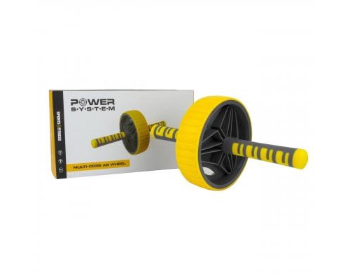 Ролик для преса Power System PS-4034 Yellow-Grey (PS-4034_Yellow-Grey)